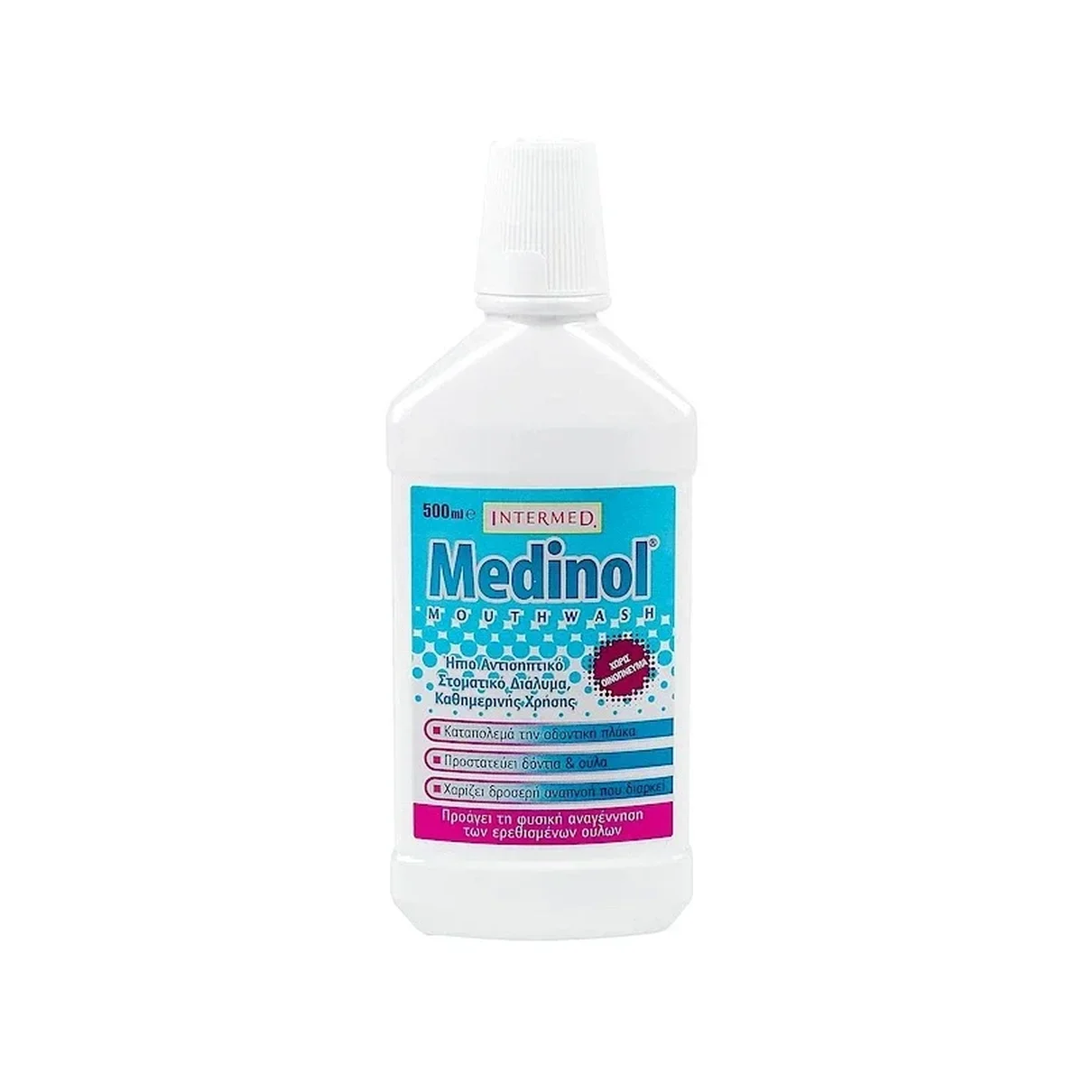 Φωτογραφία προϊόντος: Intermed,Intermed Oral Care Adults Intermed Medinol Mouthwash Καθημερινό Στοματικό Διάλυμα 500 ml