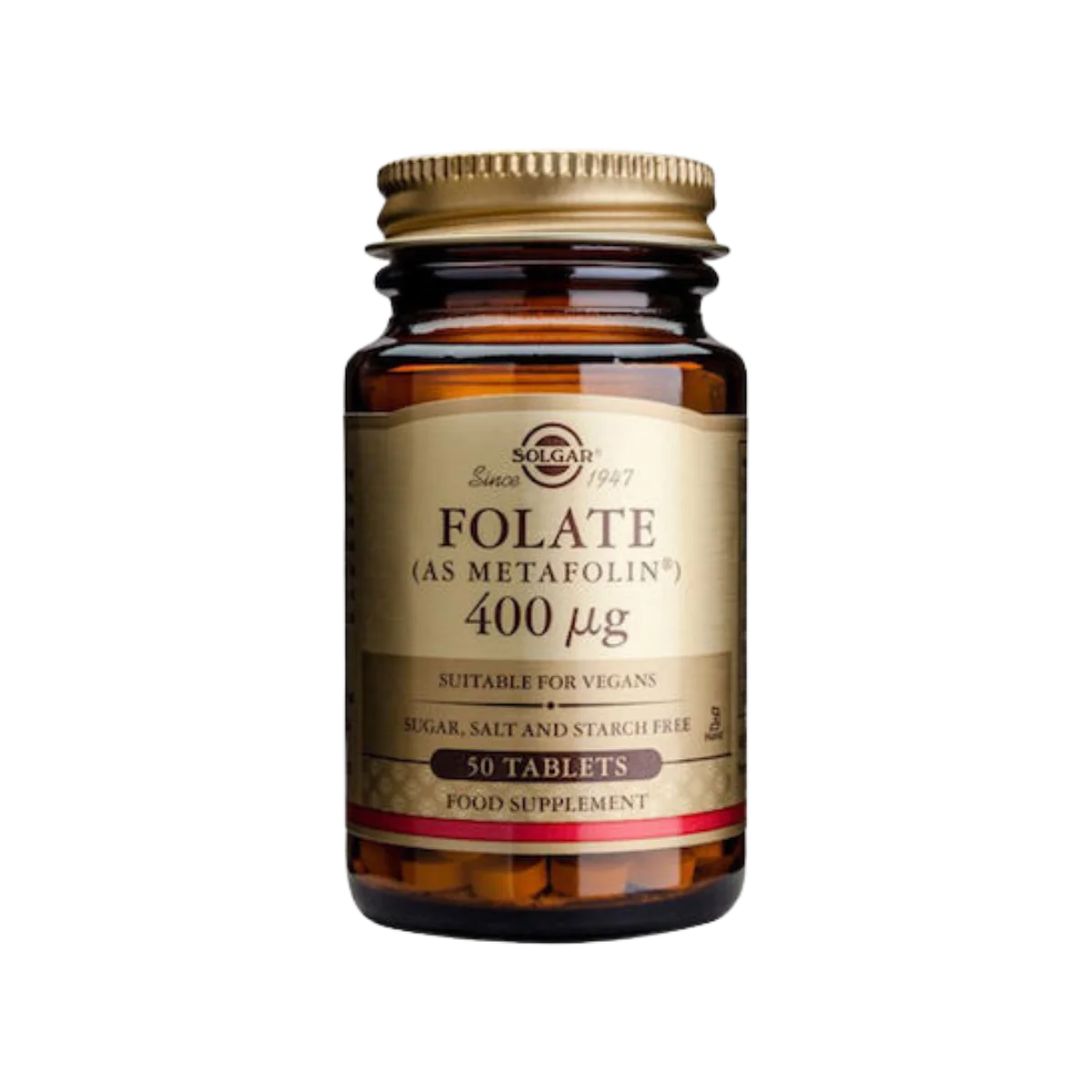 Φωτογραφία προϊόντος: Solgar,Solgar Vitamins Solgar Folate As Metafolin 400μg Φολικό Οξύ 50 ταμπλέτες