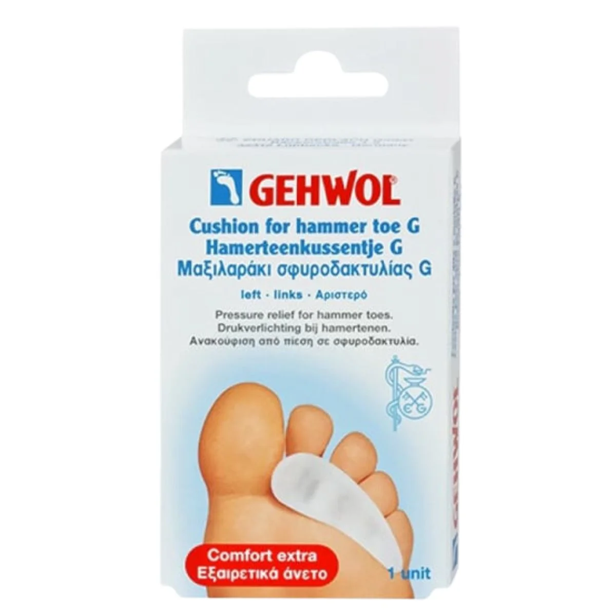 Φωτογραφία προϊόντος: Gehwol,Gehwol Pressure Protection Gehwol Cushion Hammer Toe G Αριστερό 1τμχ