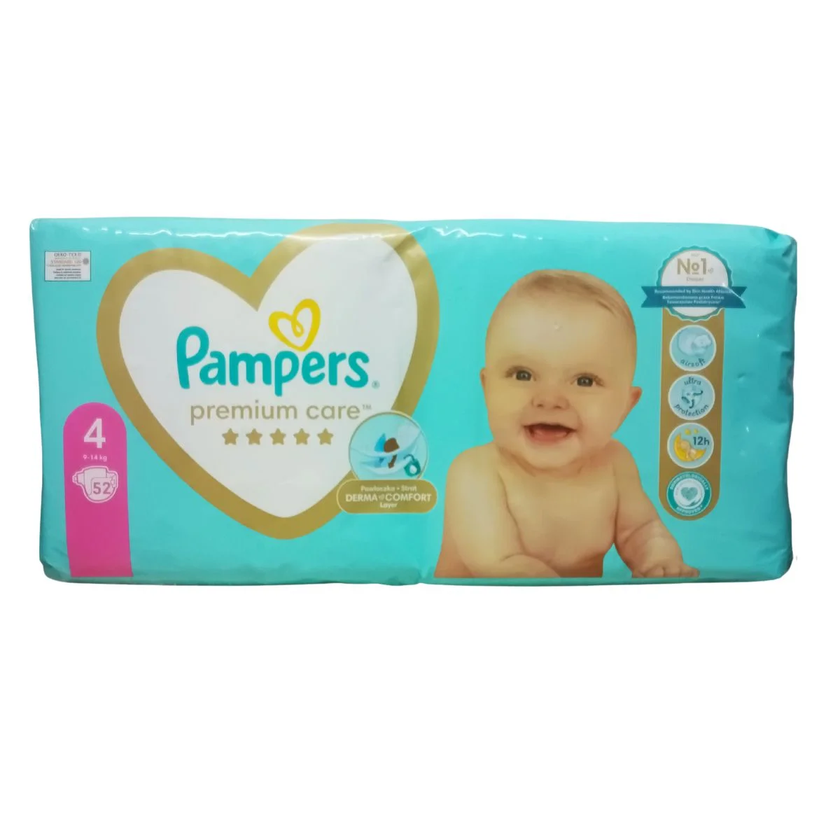Φωτογραφία προϊόντος: Pampers,Pampers Premium Care Pampers Premium Care Βρεφικές Πάνες Νο4 9-14kg 52τμχ