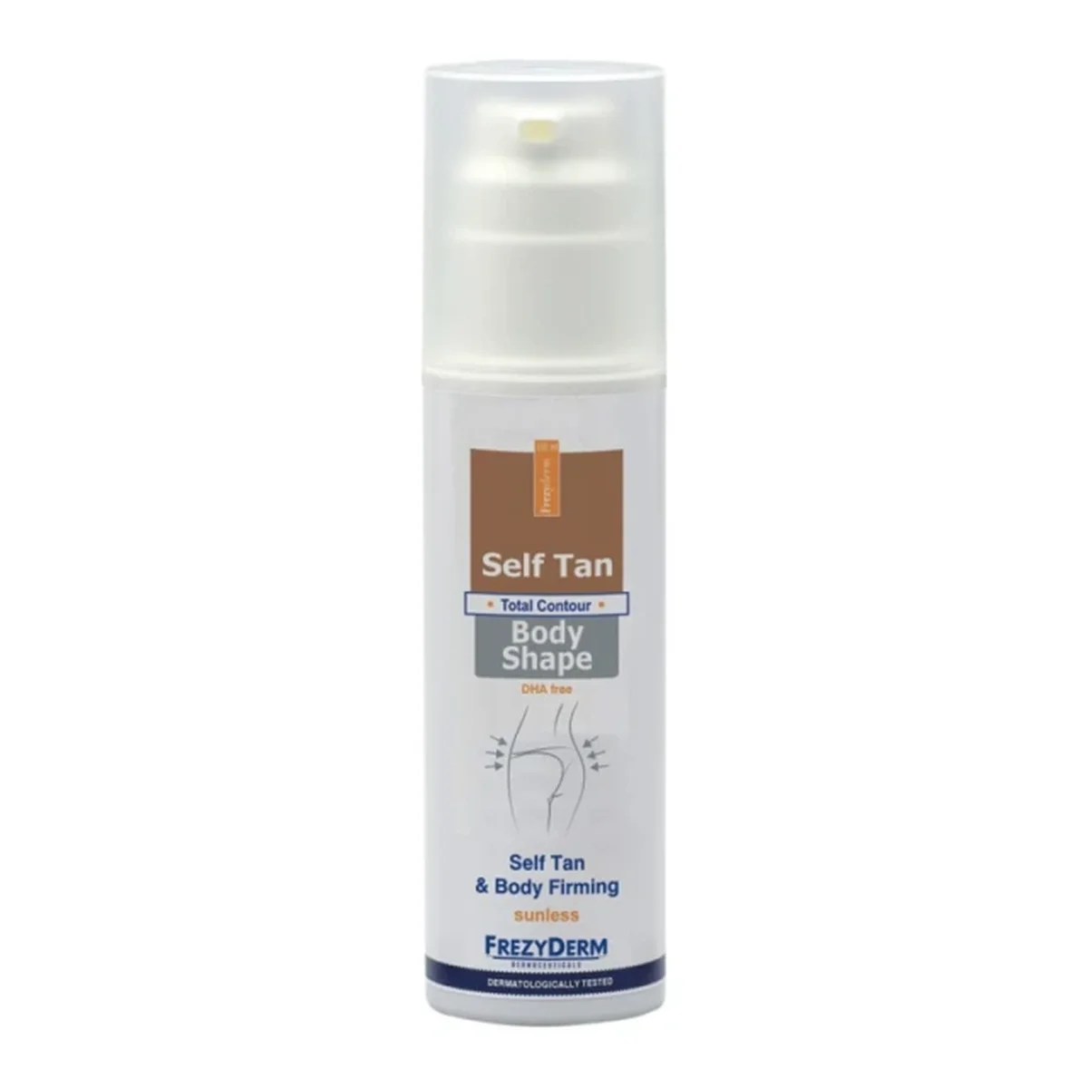 Φωτογραφία προϊόντος: Frezyderm,Frezyderm Other Needs,Frezyderm Sun Screen Frezyderm Self Tan Body Shape Αυτομαυριστικό Γαλάκτωμα με Συσφικτική Δράση, 150ml