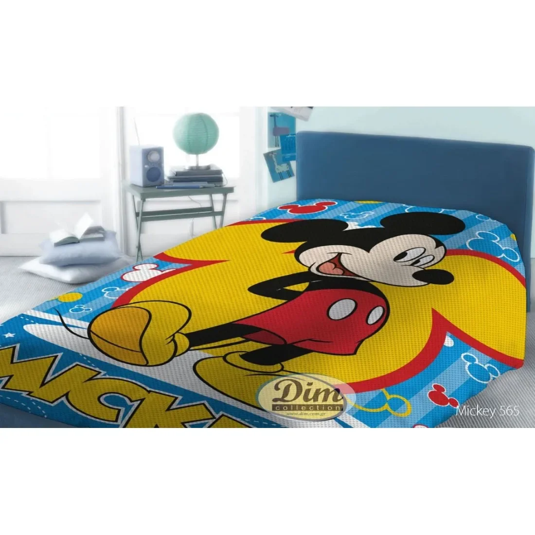 Φωτογραφία προϊόντος: Κουβέρτα Πικέ Μονή Dimcol Disney Mickey 565 Digital Print 160x240