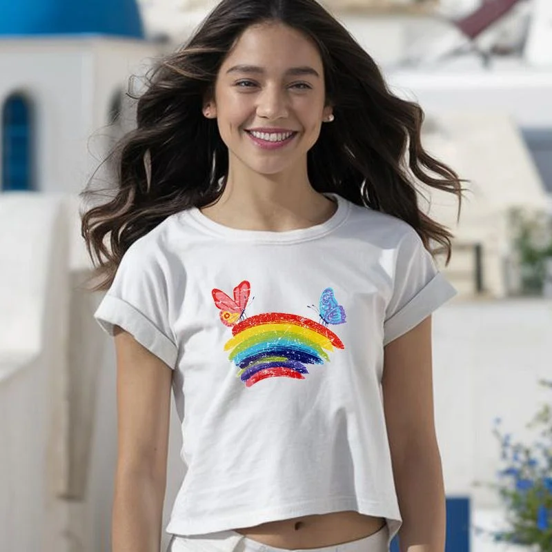 Φωτογραφία προϊόντος: Prime T-Shirt Γυναικείο με σχέδιο Ουράνιο τόξο 5717