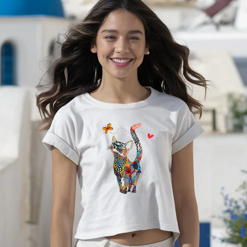 Φωτογραφία προϊόντος: Prime T-Shirt Γυναικείο Γάτα 958