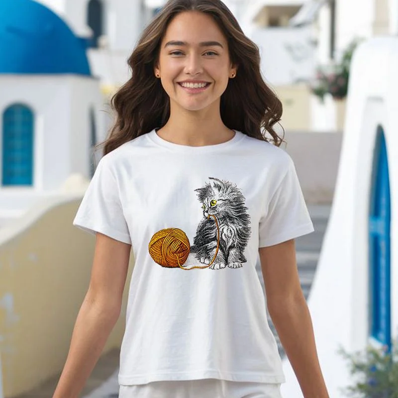 Φωτογραφία προϊόντος: Prime T-Shirt Γυναικείο Γατάκι 910