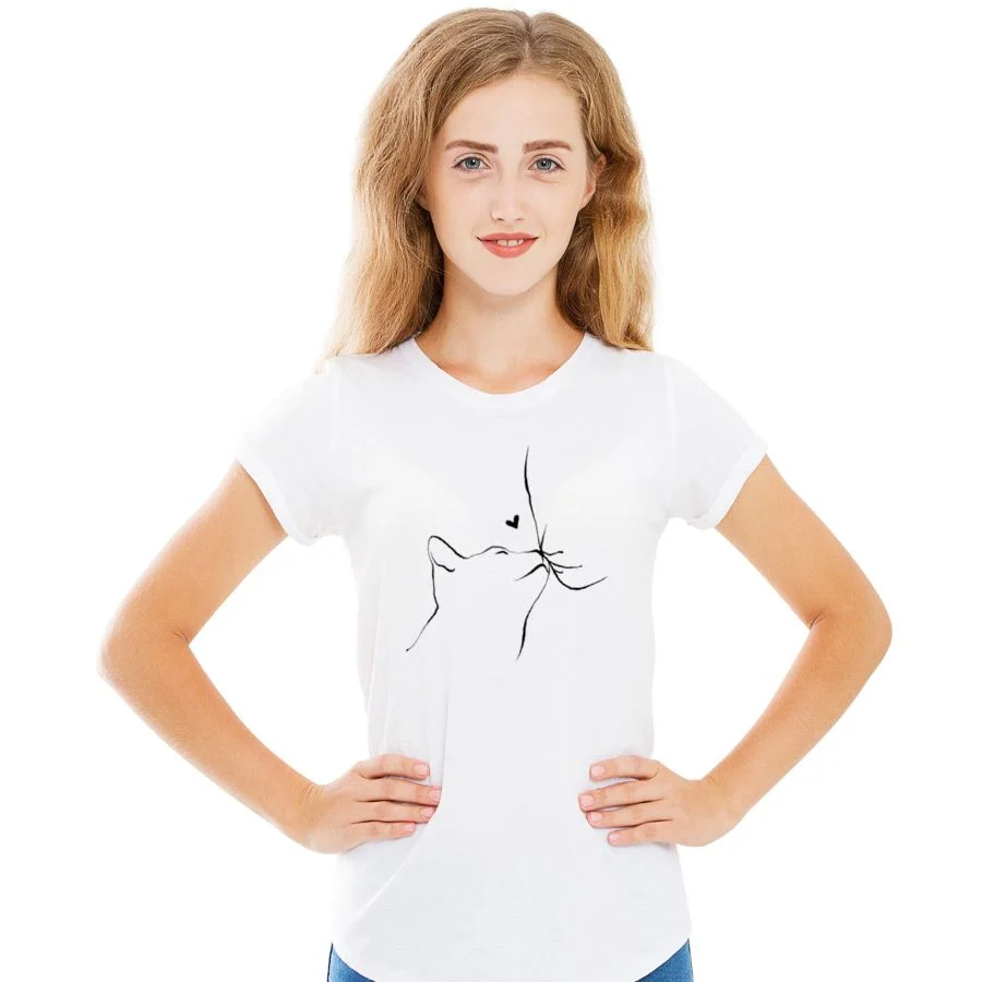 Φωτογραφία προϊόντος: Prime T-Shirt με αγαπησιάρικο σχέδιο 004 της σειράς iLovePet