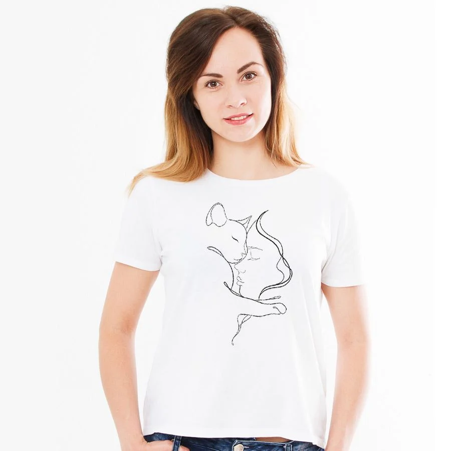 Φωτογραφία προϊόντος: Prime T-Shirt με αγαπησιάρικο σχέδιο 003 της σειράς iLovePet