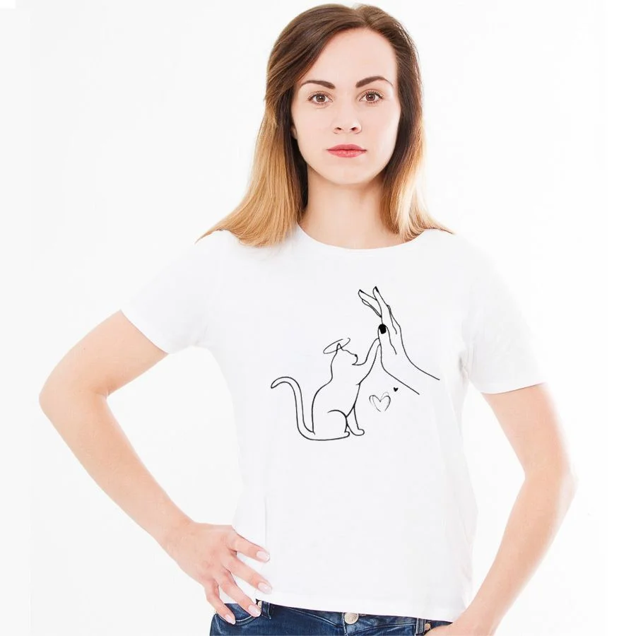 Φωτογραφία προϊόντος: Prime T-Shirt με αγαπησιάρικο σχέδιο 005 της σειράς iLovePet