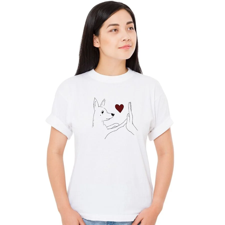 Φωτογραφία προϊόντος: Prime T-Shirt με αγαπησιάρικο σχέδιο 006 της σειράς iLovePet