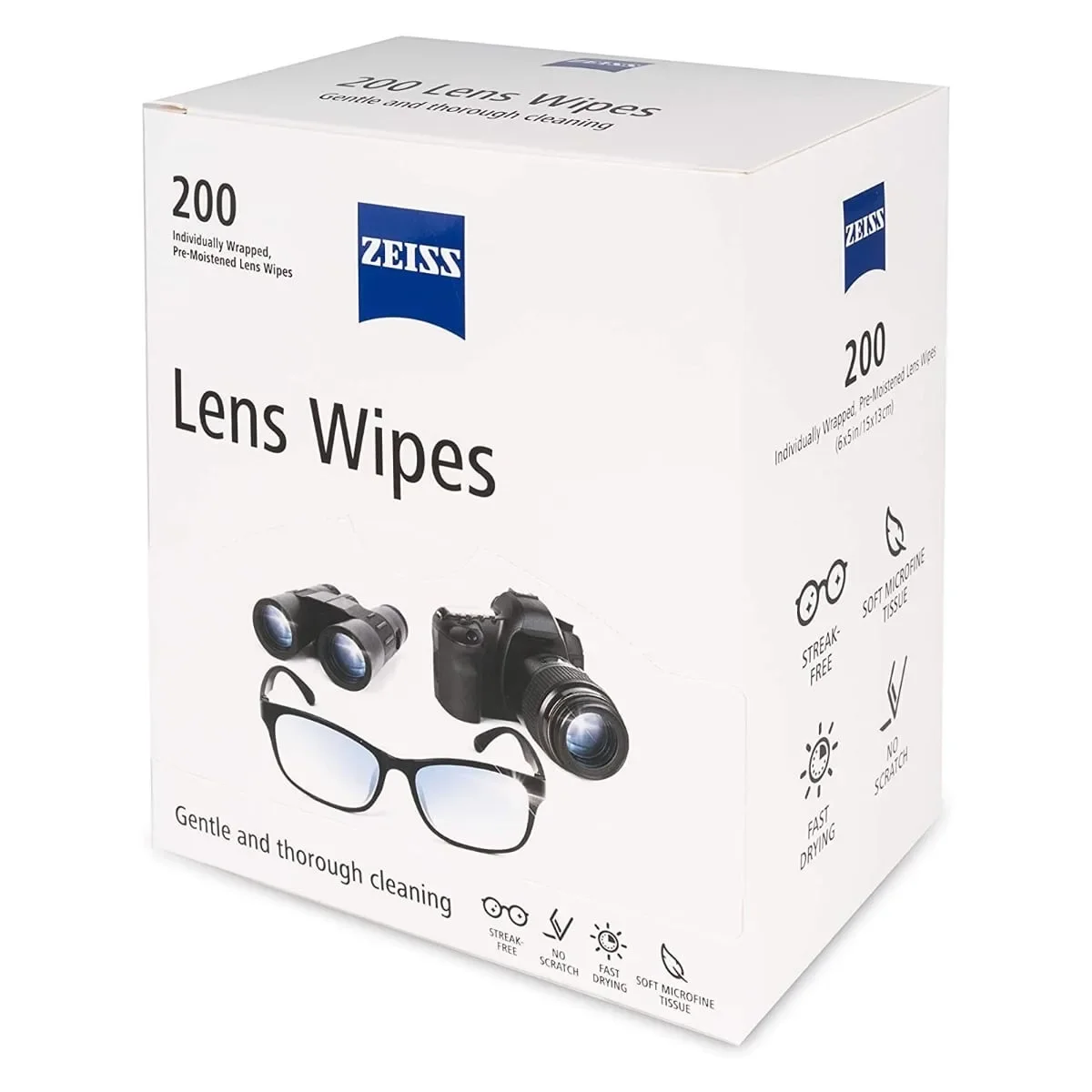 Φωτογραφία προϊόντος: GR Zeiss Lens Cleaning Wipes (x200) έως 12 άτοκες δόσεις ή 24 δόσεις