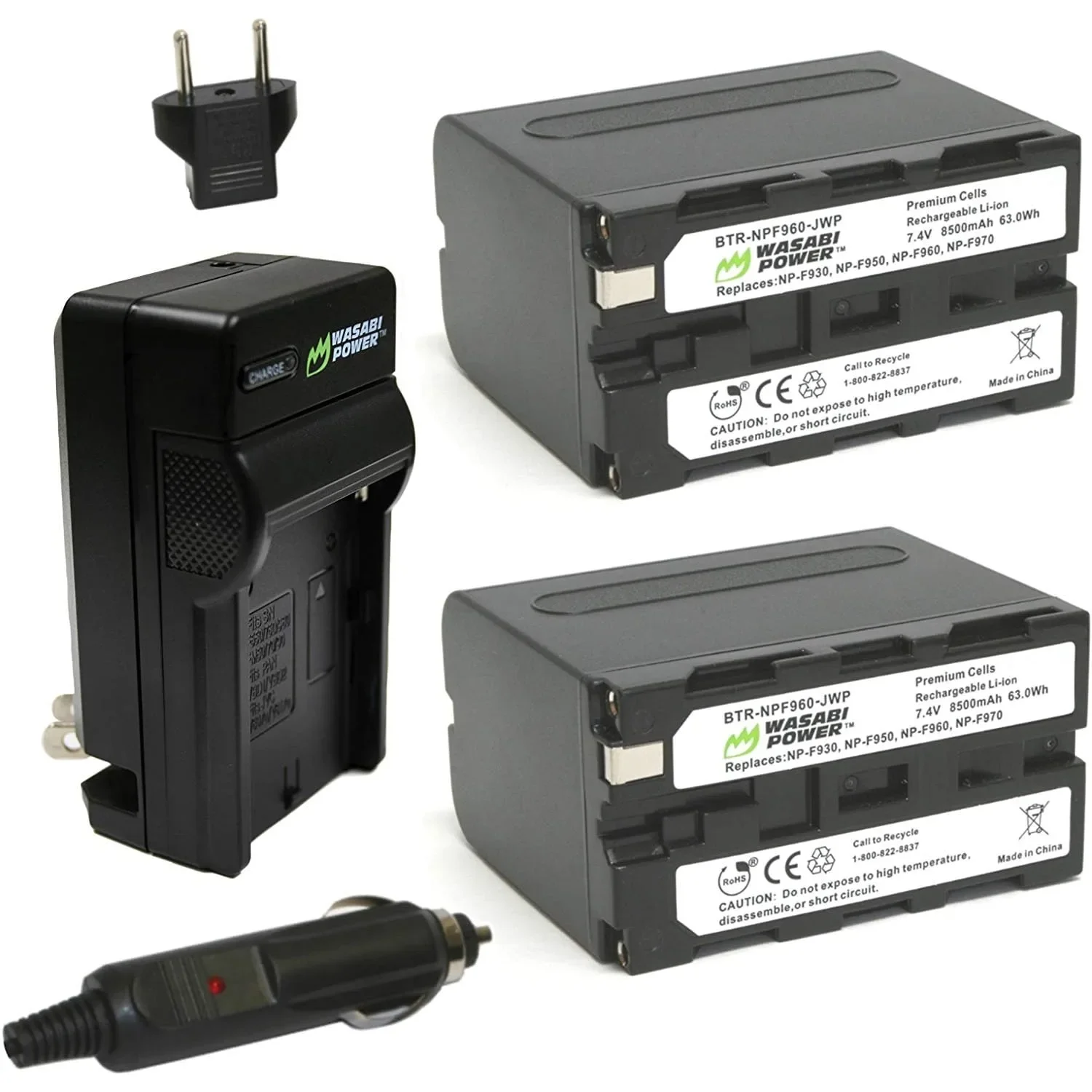Φωτογραφία προϊόντος: GR Wasabi Power Battery 2-Pack (8500mAh) and Charger for Sony NP-F975 έως 12 άτοκες δόσεις ή 24 δόσεις