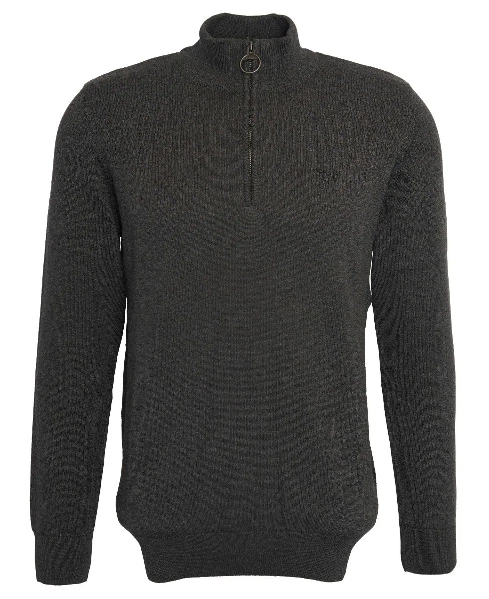 Φωτογραφία προϊόντος: BARBOUR ΑΝΔΡΙΚΟ ΠΛΕΚΤΟ PIMA COTTON HALF ZIP ΑΝΘΡΑΚΙ