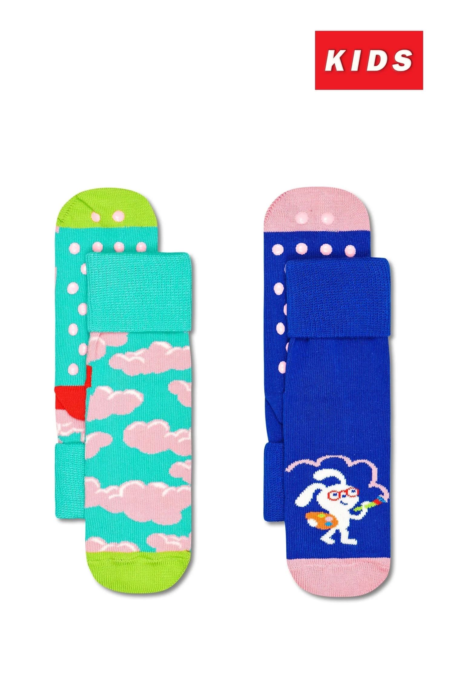 Φωτογραφία προϊόντος: HAPPY SOCKS ΚΑΛΤΣΕΣ ΠΑΙΔΙΚΕΣ ΑΝΤΙΟΛΙΣΘΗΤΙΚΕΣ 2-PACK KIDS CLOUDS ANTI-SLIP ΠΟΛΥΧΡΩΜΟ