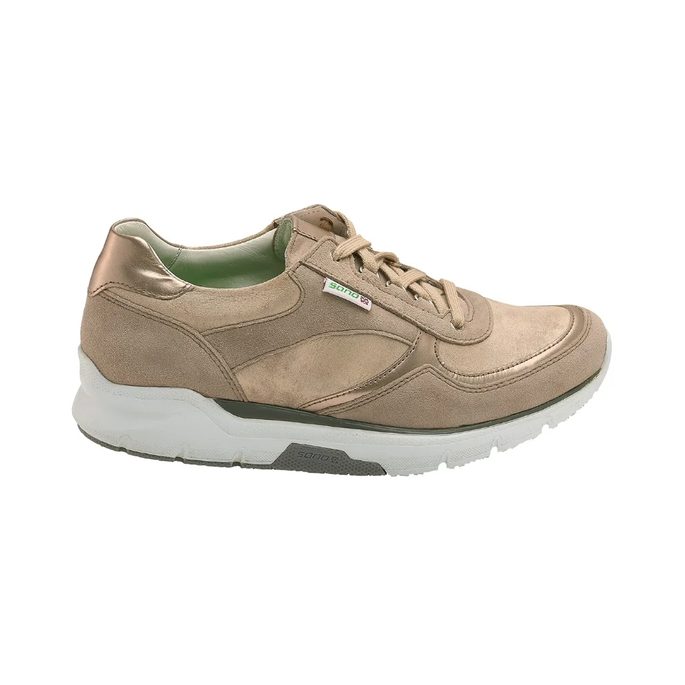 Φωτογραφία προϊόντος: MEPHISTO SANO Mephisto/Sano Sneakers Γυναικείο δέρμα Nubuck Χρυσό SAN/VOLODIA W/GREY