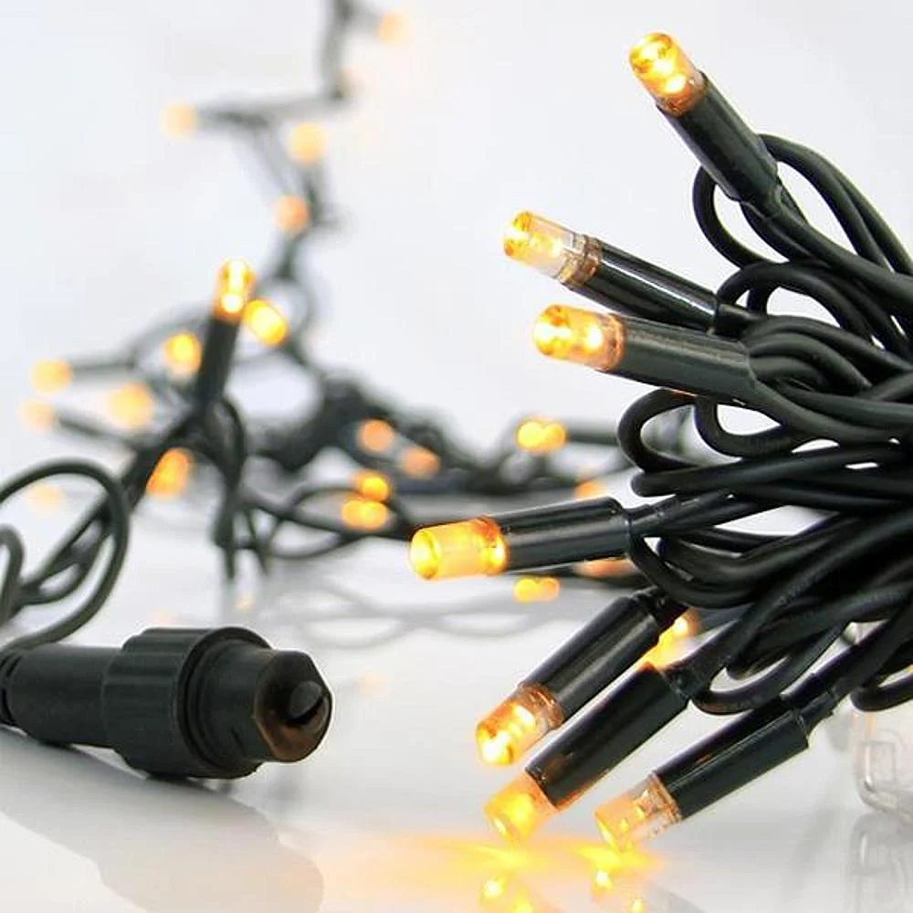 Φωτογραφία προϊόντος: Eurolamp 100 LED Επέκταση Ως 9 Με Προέκταση 150cm Πράσινο Καλώδιο Θερμό Λευκό Φως IP65