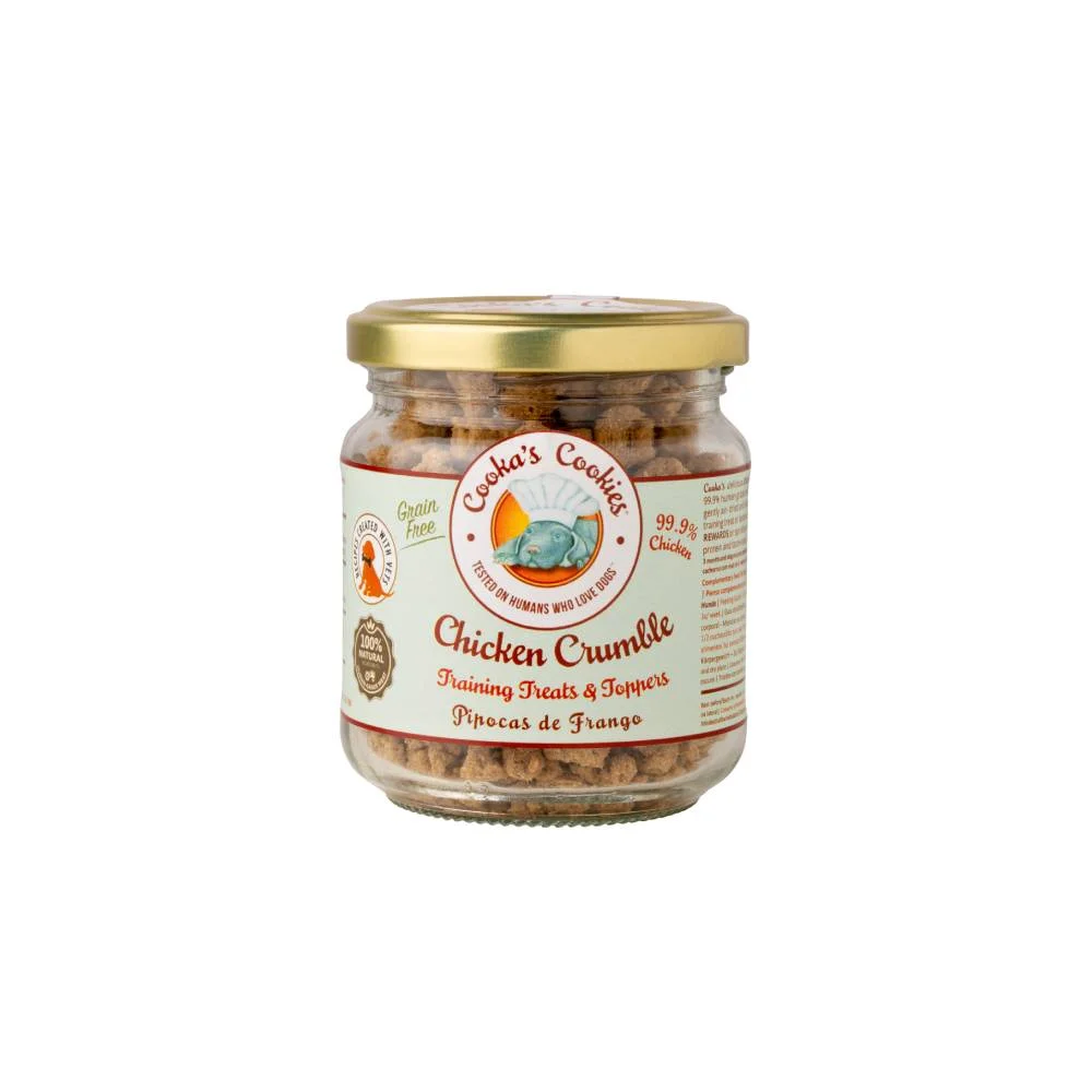 Φωτογραφία προϊόντος: Cooka's Cookies Συμπλήρωμα Διατροφής Cooka s Cookies Chicken Crumble 75gr με Κοτόπουλο