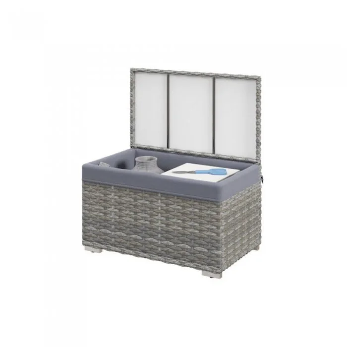 Φωτογραφία προϊόντος: Outsunny Garden Storage Box Με Εσωτερική Αδιάβροχη Υφασμάτινη Επένδυση Γκρι 76x45x48 (865-018V00GY) (OUT865-018V00GY)