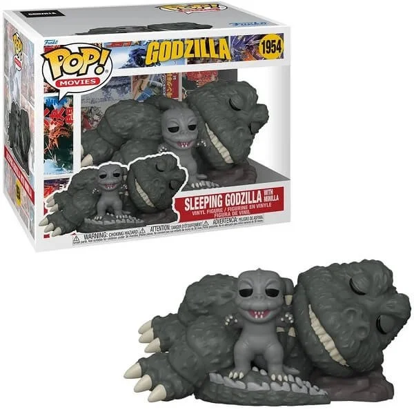 Φωτογραφία προϊόντος: Funko POP Movies Godzilla - Sleeping Godzilla with Minilla 1954 Super-sized 6" Vinyl Figure