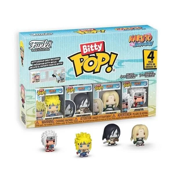Φωτογραφία προϊόντος: Funko Bitty POP! Naruto: Shippuden - Tsunade, Minato Namikaze, Orochimaru, Jiraiya 4-Pack Vinyl Figures