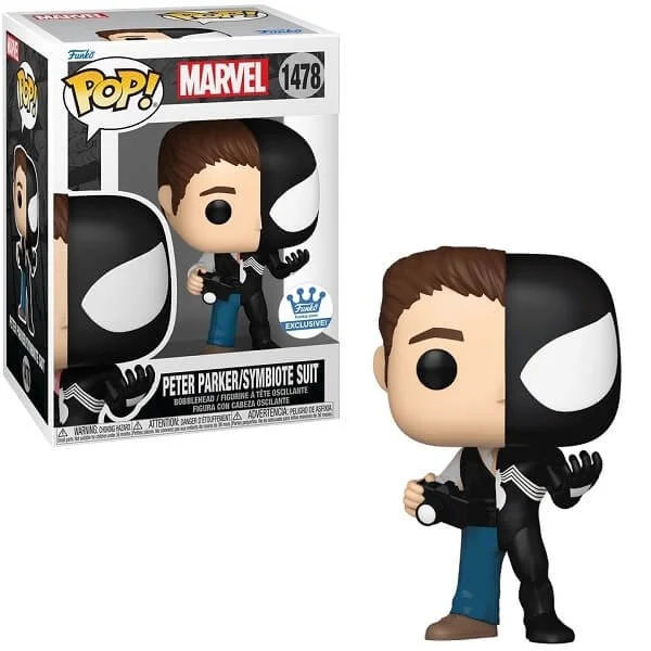Φωτογραφία προϊόντος: Funko POP Marvel - Peter Parker/Symbiote Suit 1478 Bobble-Head Funko Shop Exclusive