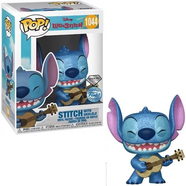 Φωτογραφία προϊόντος: Funko Pop Disney Lilo & Stitch - Stitch with Ukelele Diamond 1044 Viny Figure Special Edition