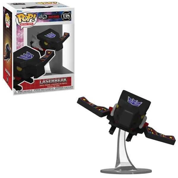 Φωτογραφία προϊόντος: Funko POP Retro Toys 40 Years Transformers - Laserbeak 135 Vinyl Figure