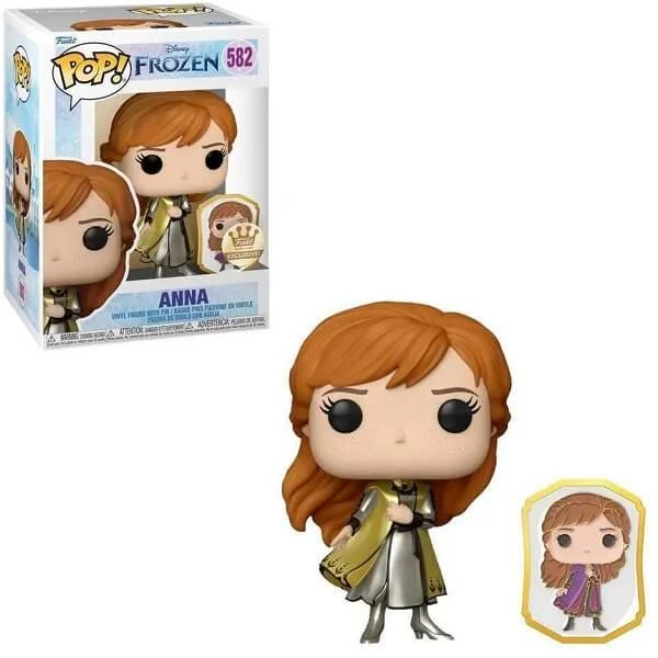 Φωτογραφία προϊόντος: Funko POP Disney Frozen - Anna with Enamel Pin 582 Vinyl Figure Funko Shop Exclusive