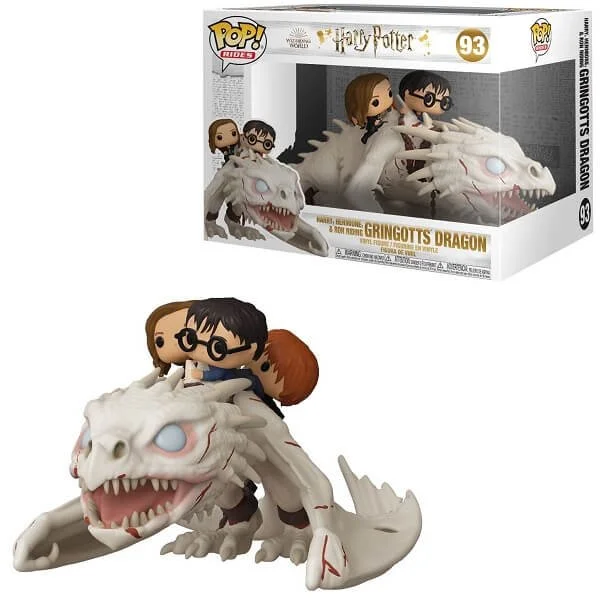 Φωτογραφία προϊόντος: Funko POP Rides Harry Potter - Harry, Hermione & Ron Riding Gringotts Dragon 93 Vinyl Figure