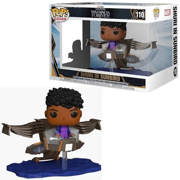Φωτογραφία προϊόντος: Funko POP Rides Marvel Black Panther Wakanda Forever - Shuri in Sunbird 110 Bobble-Head