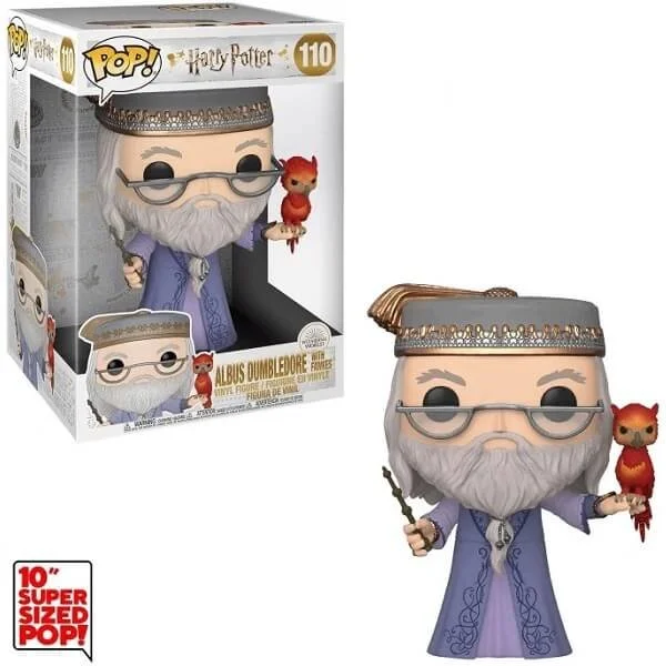 Φωτογραφία προϊόντος: Funko POP Harry Potter - Albus Dumbledore with Fawkes 110 Jumbo 10" Vinyl Figure