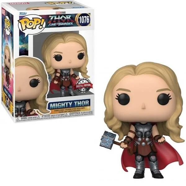 Φωτογραφία προϊόντος: Funko POP Marvel Thor Love and Thunder - Mighty Thor (Metallic) 1076 Bobble-Head Special Edition