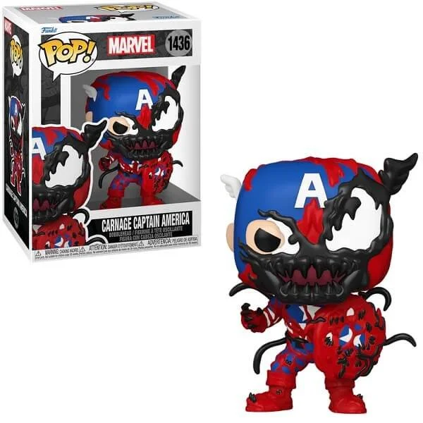 Φωτογραφία προϊόντος: Funko POP Marvel - Carnage Captain America 1436 Bobble-Head