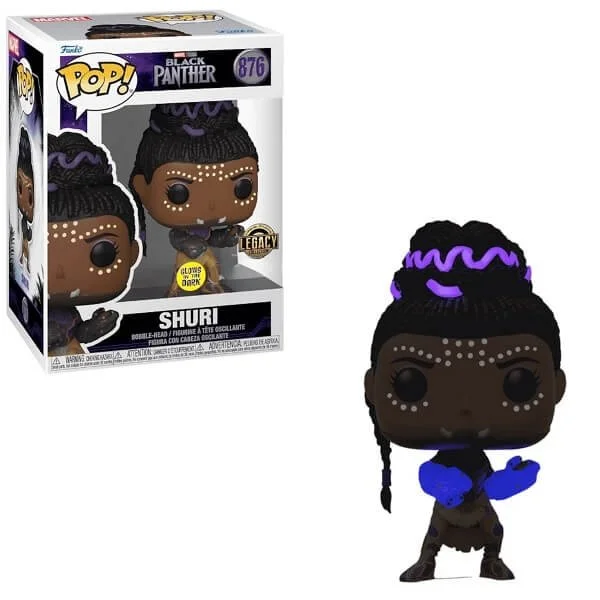 Φωτογραφία προϊόντος: Funko POP Marvel Black Panther - Shuri GitD 876 Bobble-Head Marvel Studios Legacy Collection Exclusive