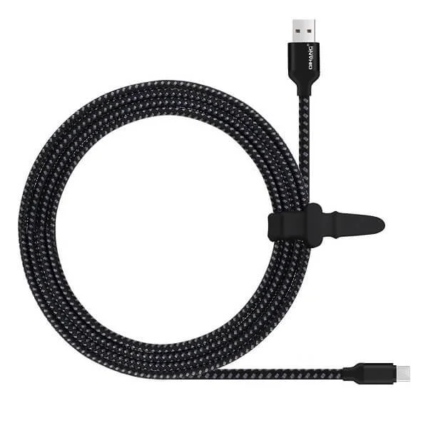 Φωτογραφία προϊόντος: QIHANG Braided Καλώδιο 3 μέτρων USB σε Micro USB για Android συσκευές - Μαύρο