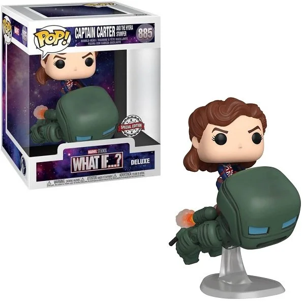 Φωτογραφία προϊόντος: Funko POP Deluxe Marvel What If? - Captain Carter and The Hydra Stomper 885 Bobble-Head Special Edition
