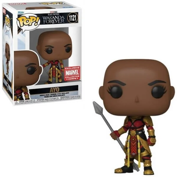 Φωτογραφία προϊόντος: Funko POP Marvel Black Panther Wakanda Forever - Ayo 1121 Bobble-Head Marvel Collector Corps Exclusive