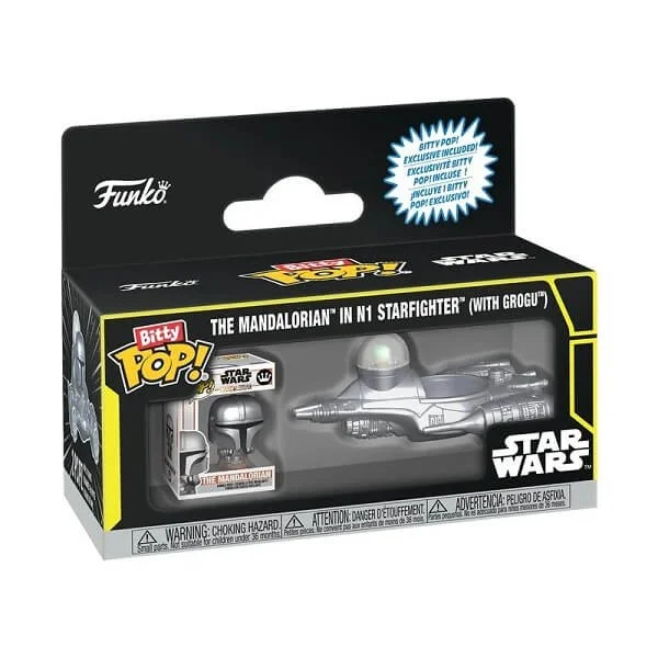 Φωτογραφία προϊόντος: Funko Bitty POP Star Wars - The Mandalorian in N-1 Starfighter (with Grogu) Vinyl Figure