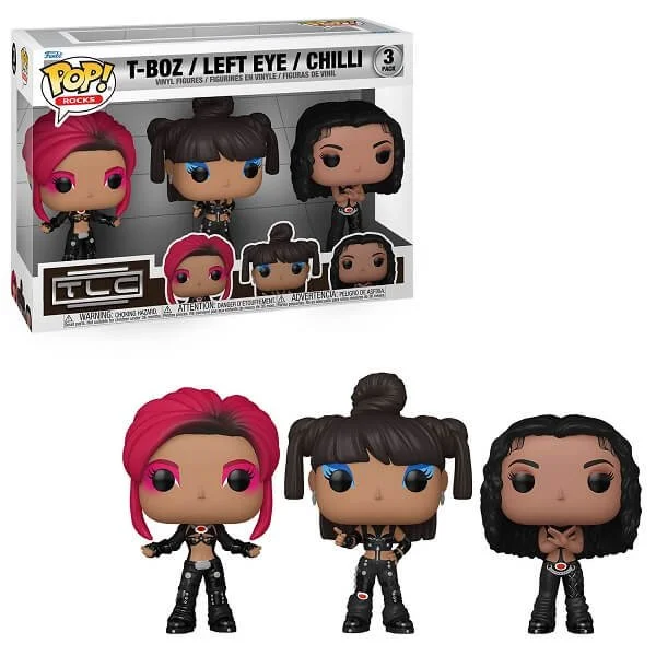 Φωτογραφία προϊόντος: Funko POP Rocks TLC - T-Boz, Left Eye & Chilli 3-pack Vinyl Figures