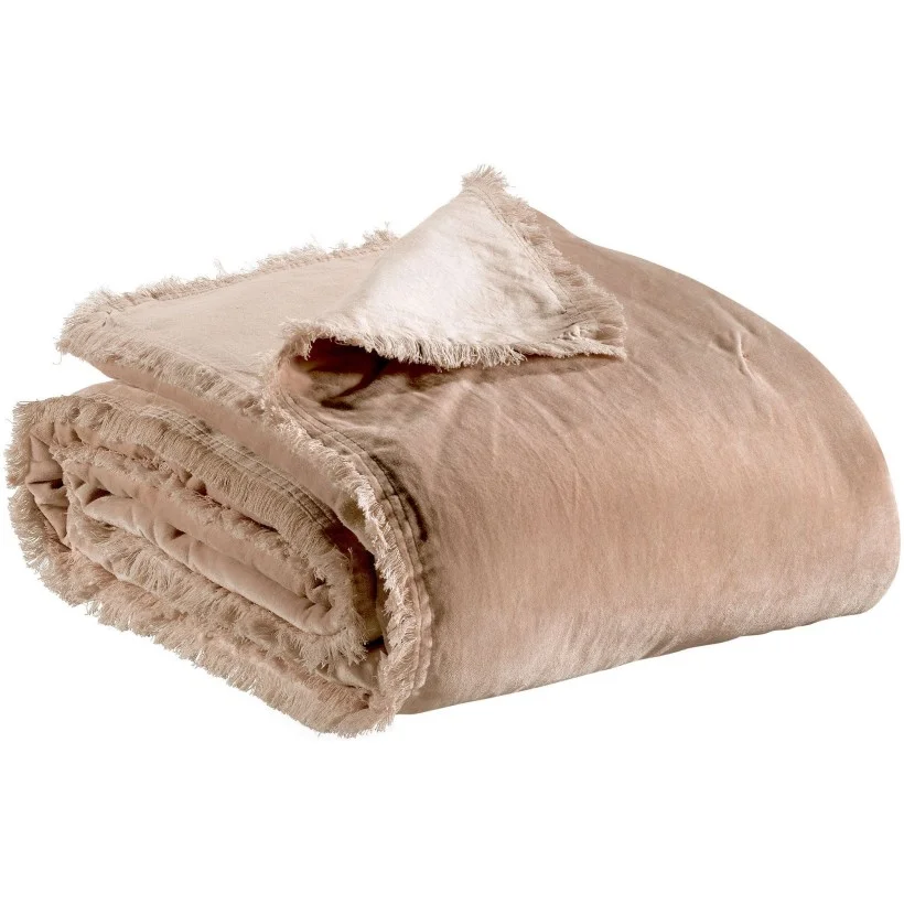 Φωτογραφία προϊόντος: ΠΑΠΛΩΜΑ VIVARAISE FARA TAUPE 260X260 100% ΒΑΜΒΑΚΕΡΟ ΒΕΛΟΥΔΟ