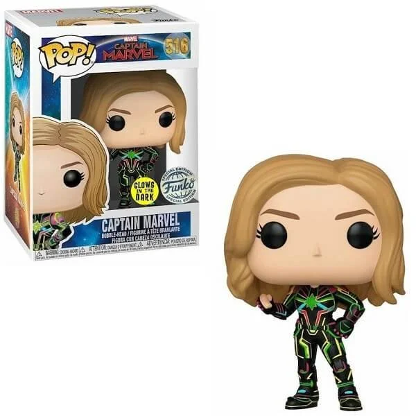 Φωτογραφία προϊόντος: Funko POP Marvel Captain Marvel - Captain Marvel GitD 516 Bobble-Head Special Edition