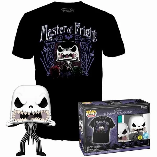 Φωτογραφία προϊόντος: Funko Pop Tees Box Nightmare Before Christmas - Jack Skellington (GITD) & Tshirt Large
