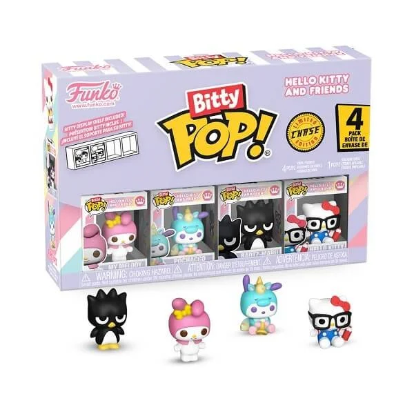 Φωτογραφία προϊόντος: Funko Bitty POP! Hello Kitty and Friends - My Melody, Pochacco Unicorn, Badtz-Maru & Chase 4-Pack Vinyl Figures