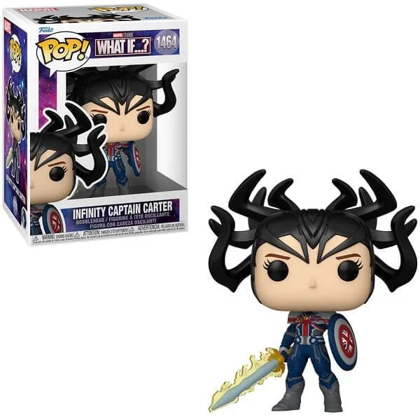 Φωτογραφία προϊόντος: Funko POP Marvel What If? - Infinity Captain Carter 1464 Bobble-Head