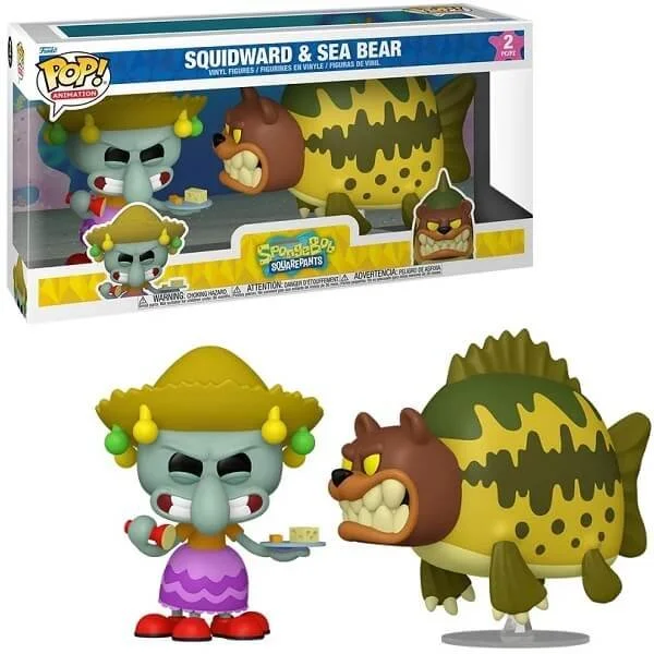 Φωτογραφία προϊόντος: Funko POP Animation Spongebob Squarepants - Squidward and Sea Bear 2-pack Vinyl Figures