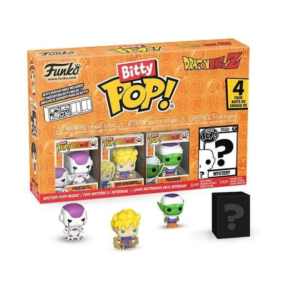 Φωτογραφία προϊόντος: Funko Bitty POP! Animation Dragon Ball Z - Frieza 4th Form, Super Saiyan Goku, Piccolo & Chase Mystery 4-Pack Vinyl Figures