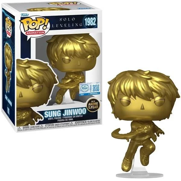 Φωτογραφία προϊόντος: Funko POP Animation Solo Leveling - Sung Jinwoo (Anime of the Year) 1982 Vinyl Figure Special Edition με Hard Protector