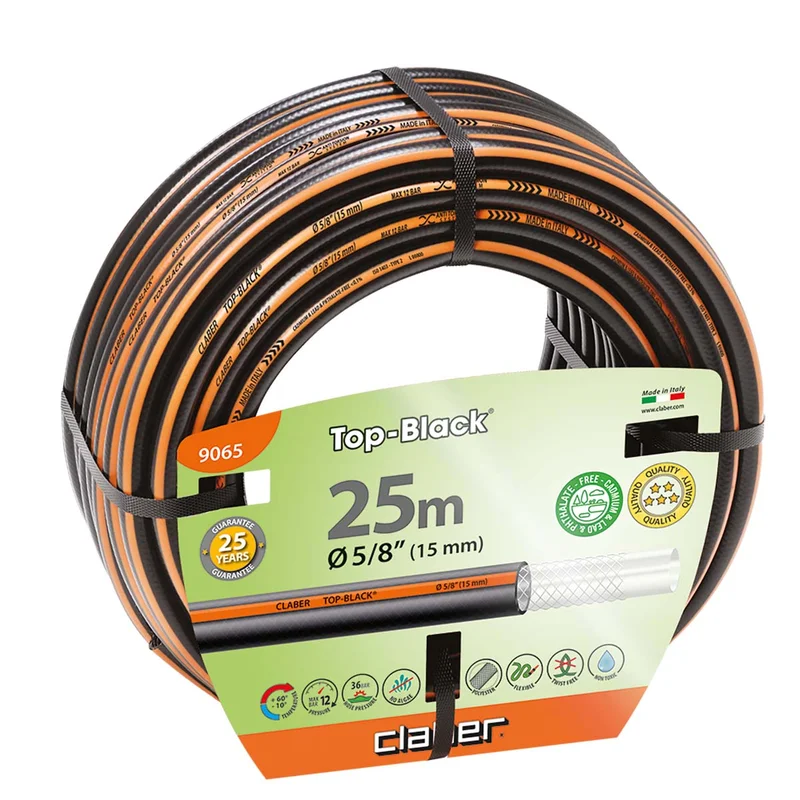 Φωτογραφία προϊόντος: Λάστιχο Νερού Top Black 5/8" 25m CLABER (9065)