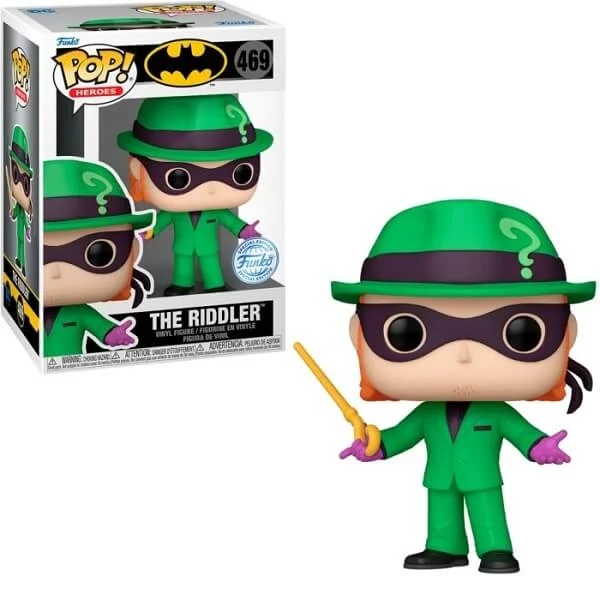 Φωτογραφία προϊόντος: Funko POP Heroes DC Super Heroes - The Riddler 469 Vinyl Figure Special Edition Exclusive (Damaged Box)