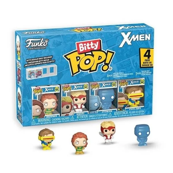 Φωτογραφία προϊόντος: Funko Bitty POP! X-Men - Phoenix, Angel, Iceman, Cyclops 4-Pack Vinyl Figures