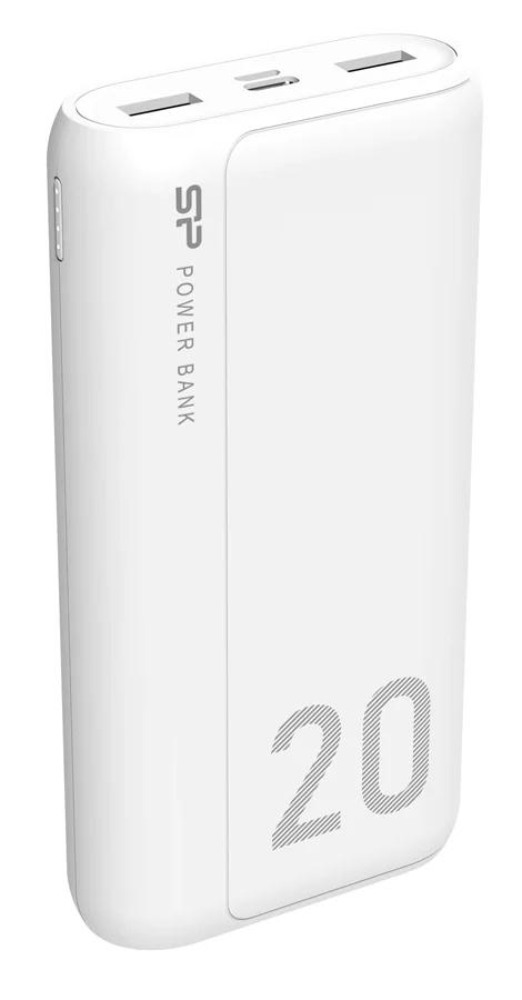 Φωτογραφία προϊόντος: SILICON POWER power bank GS15, 20000mAh, 2x USB & USB-C, 3A, λευκό